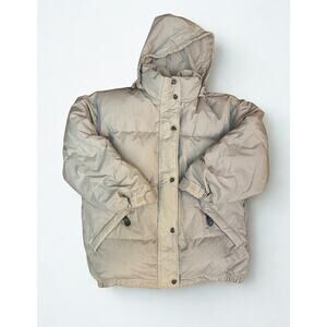Vintage Pacific Trail Down Puffer Jacket Hooded 80/20 Down Feather Fill, Size M